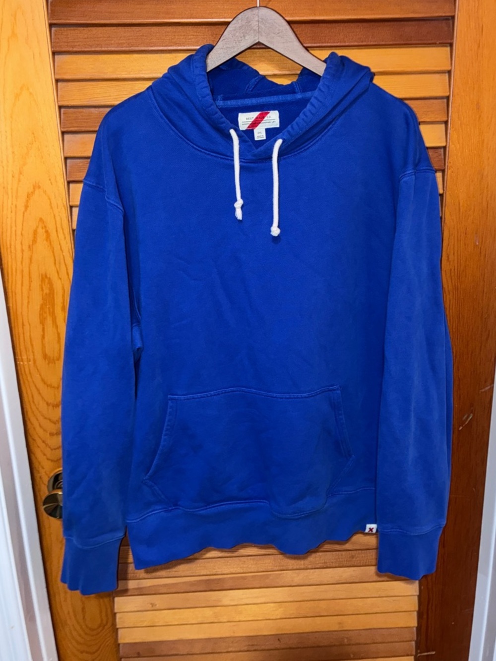 Best Made Co Men’s Blue Hoodie Pullover Minimal Supima Cotton - size XXL